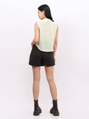 BTC Patel Eyelet Sleevesless Shirt