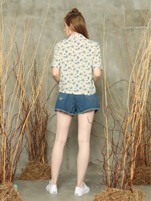 Daisy S/SLv floral shirt