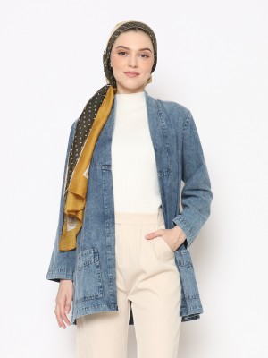 ANF Kimono Washed Denim Outer