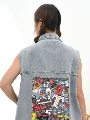 Oversize Denim Vest