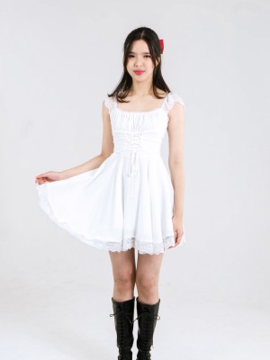 ELITE CNY Corset Tied Mini Dress