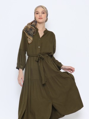 ANF Full Maxi Shirt Dress