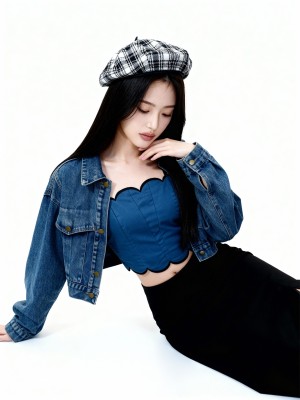 Mavis Oversize Dark Denim Jacket