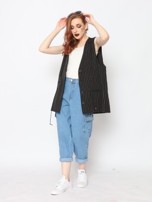 TM STRIPE LONG VEST