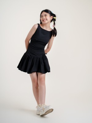 JR DITOX Zoe Gather Runched Bottom Mini Dress
