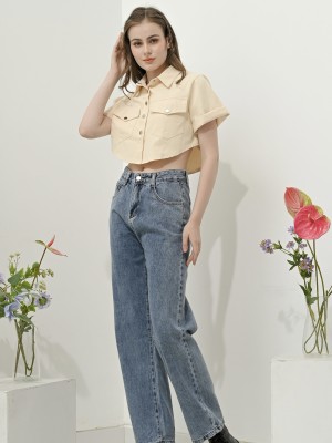 SS23 Ruth Light Blue Cigarette Denim Jeans