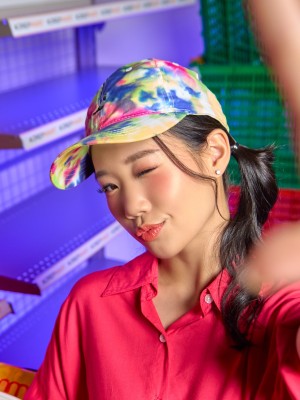 Bird Tropical Colour Tie Dye Baseball Cap
