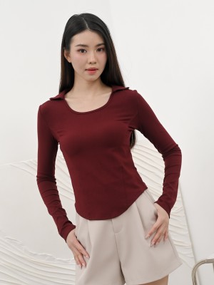 CORE DITOX Collar Long Sleeves Tee