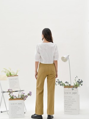 BFP Tri neck crop shirt