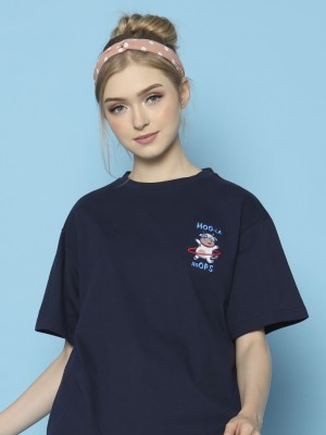 Cimory-MOO la Hoops oversized tee