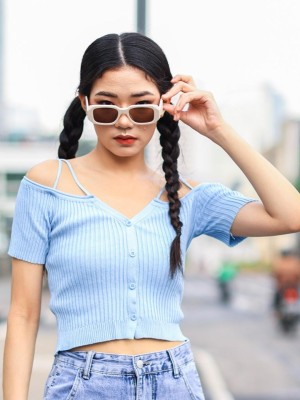 Off Shoulder Knitted Top