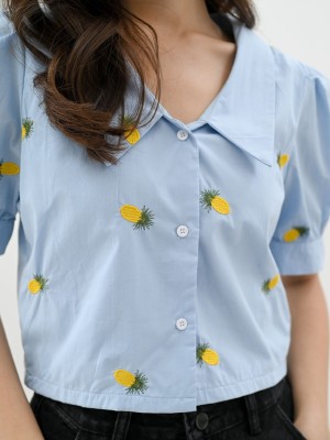 CNY Pineapple emboidered shirt