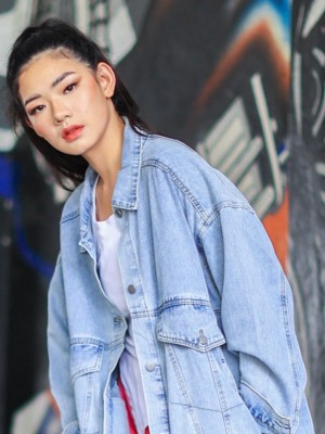 Oversize Double Pocket Denim Jacket