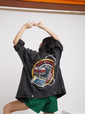 MSK Walkman Black Denim Jacket