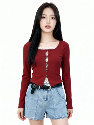 JR Tinker Elastic Waist Denim Short