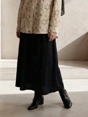 EID Elastic Waist Loose Rayon Skirt