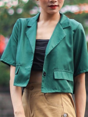 Semi Crop Blazer