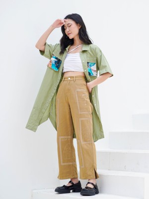 ER Pocket Paint Shirt Dress