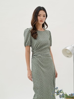 martha printed dress