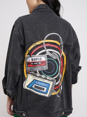 MSK Walkman Black Denim Jacket