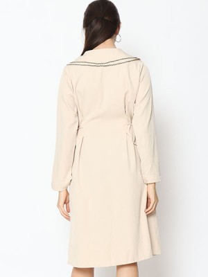 Cottage Core Double Collar Midi Dress