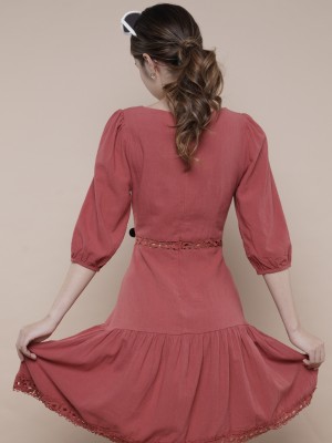 BFP PC Eyelet Waistline Dress