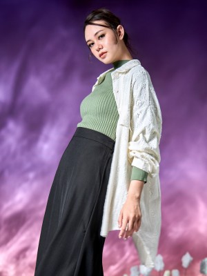 WW Laser Cut Oversize Shirt