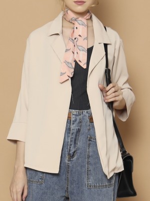 Outerwear With Ribbob Belt