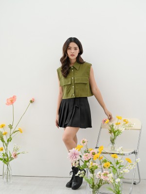 BFP Utility Pocket Semi Crop Shirt