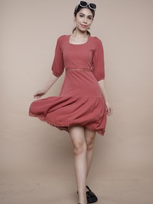 BFP PC Eyelet Waistline Dress