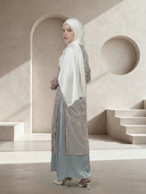 ELITE Aulia Pull Up Sleeves Embroidery Gamis