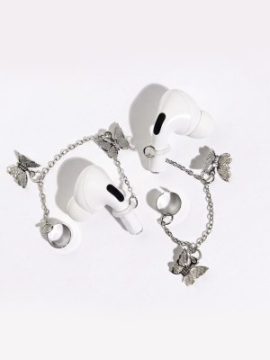 Airpods Butterfly Silver Color Earhatch