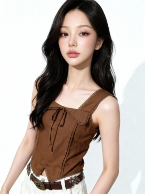 Avery Linen Combo Top