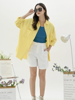 Double pockets long sleeves shirt