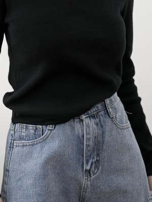 Ripped Short Denim