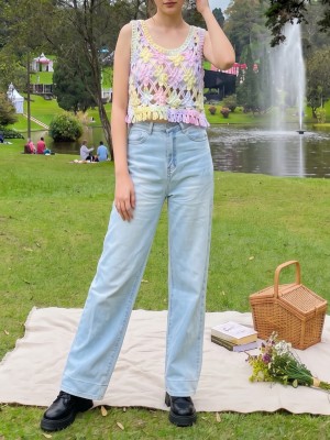 PG Color Washed Knit Outer Top
