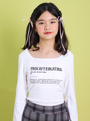 SEA CORE Procaffeinating Square Neck Tee