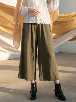 EID Double Earlop Wide Leg Pants