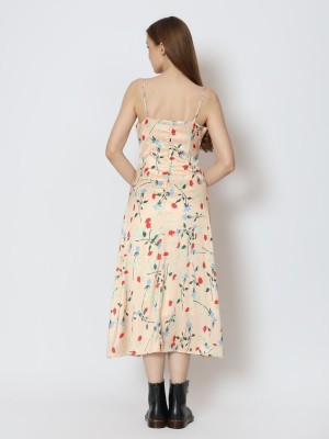 BFP Whitley satin print dress