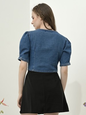 SS23 Joelle Denim Crop Top