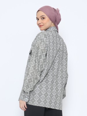 ANF Oversize Batik Print Shirt