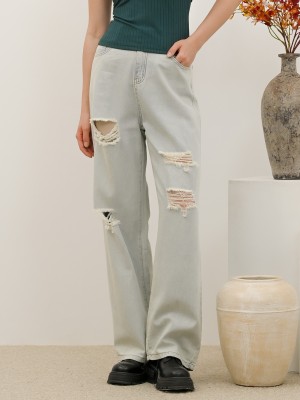 SEA Ripped Loose Light Denim