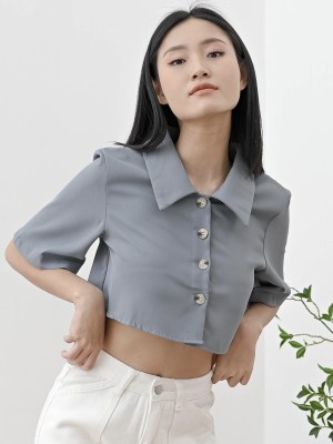 Jessa Semi Crop Shirt