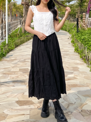 PG 3D Embroidery Flower Off Shoulder Bridget Top