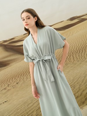 EID4 Muhra Elastic Waist Maxi Dress