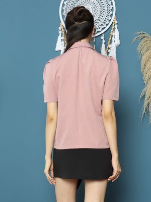 Cottage Core Short Sleeves Blazer