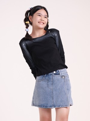 JR DITOX Denim Skort Overlap RO3