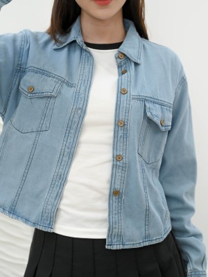 SMARTEN SLIM FIT DENIM WASH SHIRT