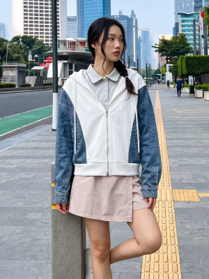 JR NRC Hoodie Denim Combi Jacket