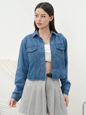 SMARTEN SLIM FIT DENIM WASH SHIRT